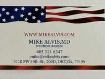 Dr. Mike Alvis - Business Card